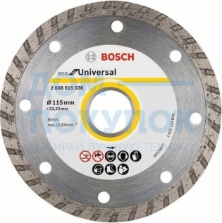 Диск алмазный ECO Universal Turbo (115х22.2 мм) Bosch 2608615036