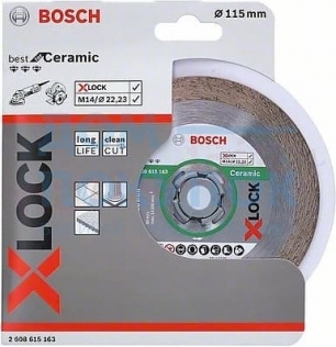 Диск алмазный Best for Ceramic X-LOCK (115х22.2 мм) Bosch 2608615163