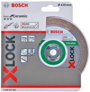 Диск алмазный Best for Ceramic X-LOCK (125х22.2 мм) Bosch 2608615164