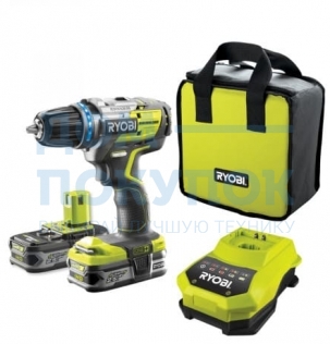 Дрель-шуруповерт аккумуляторная 18 В ONE+ R18DD RYOBI R18DDBL-LL25S 5133002440