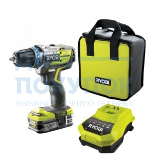 Дрель-шуруповерт аккумуляторная 18 В ONE+ R18DD RYOBI R18DDBL-L25S 5133002533