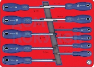 Набор отвёрток TORX, ложемент, 11шт МАСТАК 5-4411